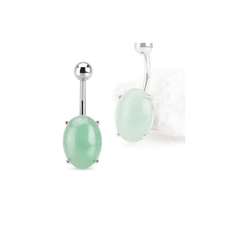 Piercing umbigo amazonite