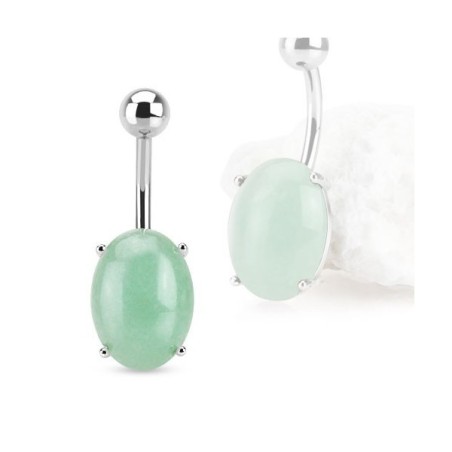 Piercing umbigo amazonite